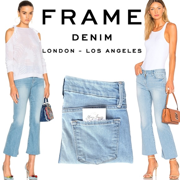 Frame Denim Denim - FRAME Denim Le Crop Mini Boot jeans in Garrn 25